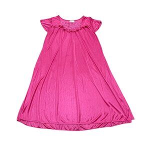 Women’s Vintage Lati Fashion night gown pink silk 1990s